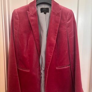 J. Crew Pink Velvet Blazer